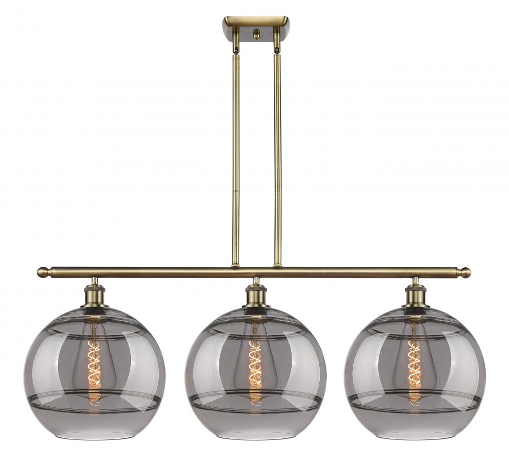 Rochester - 3 Light - 39 inch - Antique Brass - Cord hung - Island Light