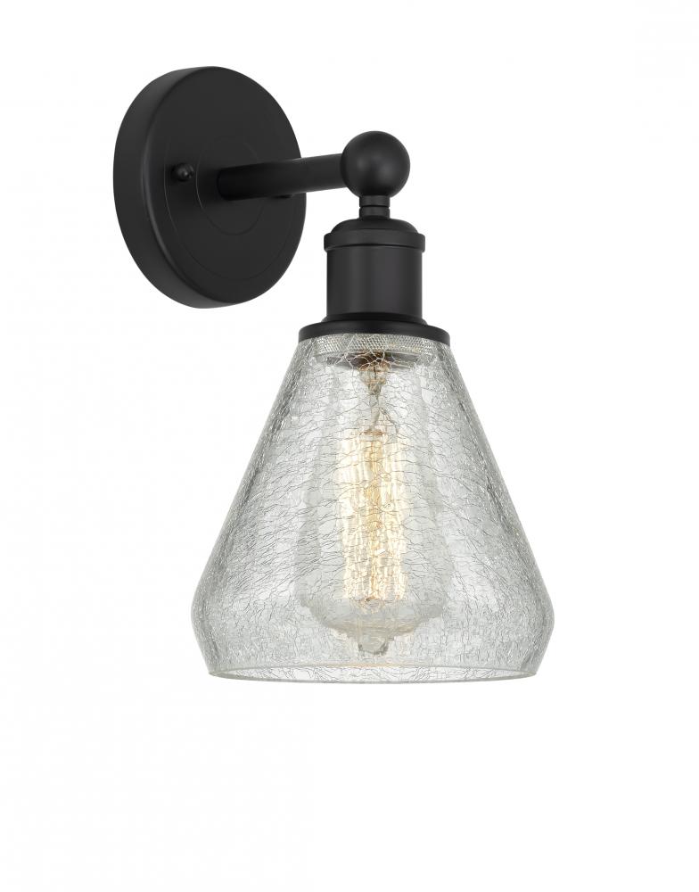 Conesus - 1 Light - 6 inch - Matte Black - Sconce