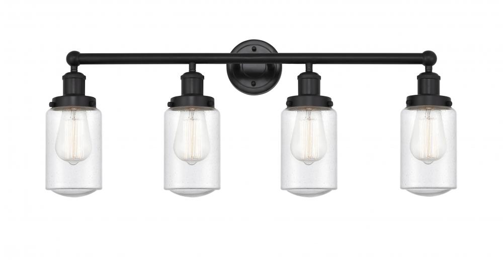 Dover - 4 Light - 32 inch - Matte Black - Bath Vanity Light