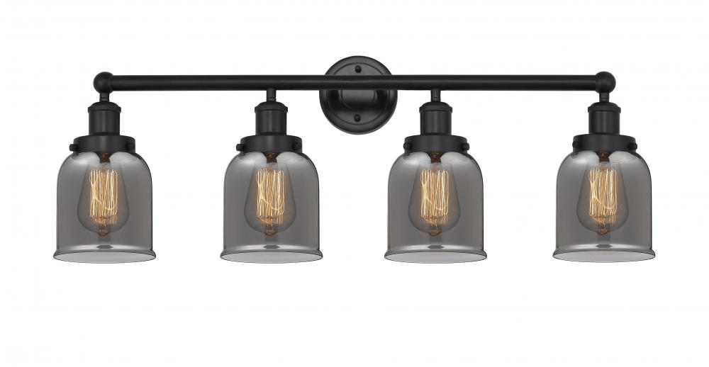 Bell - 4 Light - 32 inch - Matte Black - Bath Vanity Light