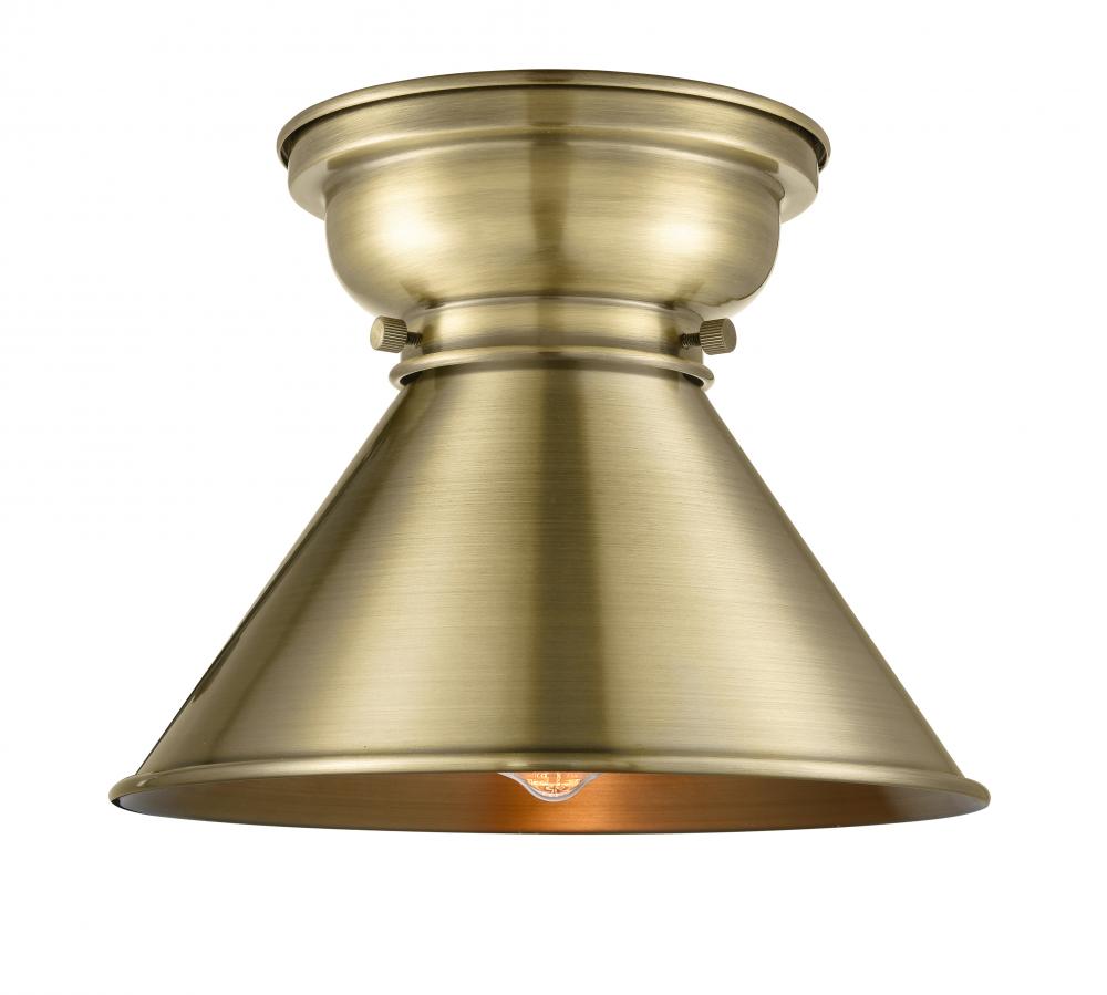 Briarcliff - 1 Light - 10 inch - Antique Brass - Flush Mount