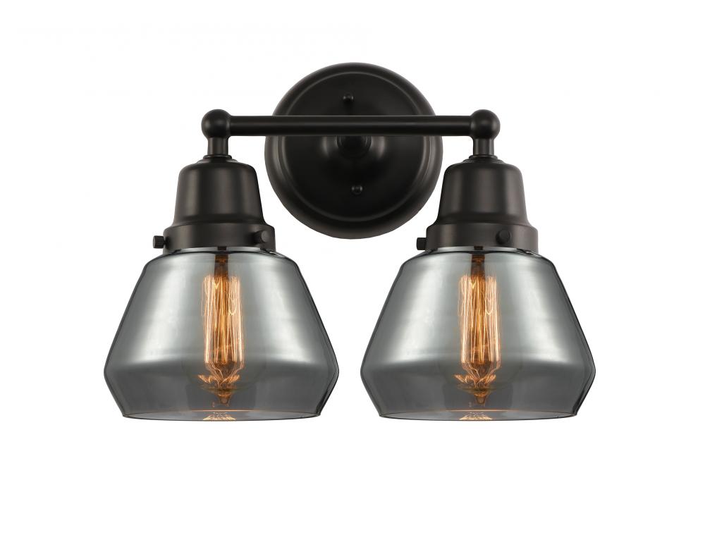 Fulton - 2 Light - 15 inch - Matte Black - Bath Vanity Light