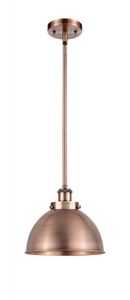 Derby - 1 Light - 10 inch - Antique Copper - Pendant