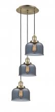 Innovations Lighting 113F-3P-AB-G73 - Cone - 3 Light - 14 inch - Antique Brass - Cord hung - Multi Pendant