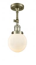 Innovations Lighting 201F-AB-G201-6-LED - Beacon - 1 Light - 6 inch - Antique Brass - Semi-Flush Mount