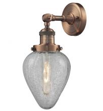 Innovations Lighting 203-AC-G165-LED - Geneseo - 1 Light - 7 inch - Antique Copper - Sconce