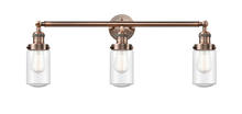 Innovations Lighting 205-AC-G314 - Dover - 3 Light - 31 inch - Antique Copper - Bath Vanity Light
