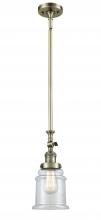 Innovations Lighting 206-AB-G182-LED - Canton - 1 Light - 6 inch - Antique Brass - Stem Hung - Mini Pendant