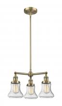 Innovations Lighting 207-AB-G194-LED - Bellmont - 3 Light - 18 inch - Antique Brass - Stem Hung - Chandelier