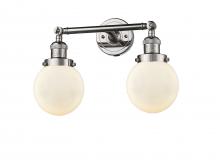 Innovations Lighting 208-PN-G201-6 - Beacon - 2 Light - 17 inch - Polished Nickel - Bath Vanity Light