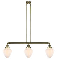 Innovations Lighting 213-AB-G661-7-LED - Bullet - 3 Light - 38 inch - Antique Brass - Stem Hung - Island Light