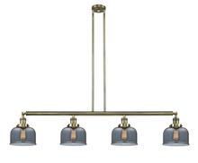 Innovations Lighting 214-AB-G73-LED - Bell - 4 Light - 53 inch - Antique Brass - Stem Hung - Island Light