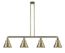 Innovations Lighting 214-AB-M13-AB-LED - Appalachian - 4 Light - 52 inch - Antique Brass - Stem Hung - Island Light