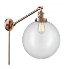 Innovations Lighting 237-AC-G202-12 - Beacon - 1 Light - 12 inch - Antique Copper - Swing Arm
