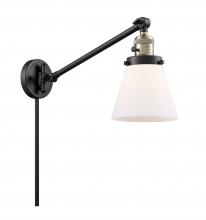 Innovations Lighting 237-BAB-G61 - Cone - 1 Light - 8 inch - Black Antique Brass - Swing Arm