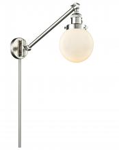 Innovations Lighting 237-SN-G201-6 - Beacon - 1 Light - 6 inch - Brushed Satin Nickel - Swing Arm
