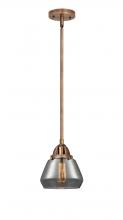 Innovations Lighting 288-1S-AC-G173-LED - Fulton - 1 Light - 7 inch - Antique Copper - Cord hung - Mini Pendant