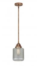 Innovations Lighting 288-1S-AC-G262-LED - Stanton - 1 Light - 6 inch - Antique Copper - Cord hung - Mini Pendant