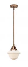 Innovations Lighting 288-1S-AC-G531-LED - Oxford - 1 Light - 8 inch - Antique Copper - Cord hung - Mini Pendant