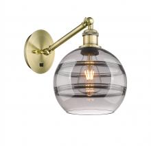 Innovations Lighting 317-1W-AB-G556-8SM - Rochester - 1 Light - 8 inch - Antique Brass - Sconce