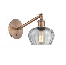 Innovations Lighting 317-1W-AC-G92 - Fenton - 1 Light - 7 inch - Antique Copper - Sconce