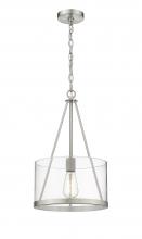 Innovations Lighting 383-1S-SN-G383A-12CL-LED - Marissa - 1 Light - 12 inch - Brushed Satin Nickel - Chain Hung - Mini Pendant