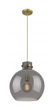 Innovations Lighting 410-1PL-BB-G410-14SM - Newton Sphere - 1 Light - 14 inch - Brushed Brass - Cord hung - Pendant