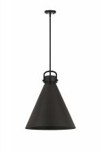 Innovations Lighting 410-1SL-BK-M411-18BK - Newton Cone - 1 Light - 18 inch - Matte Black - Multi Pendant