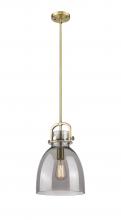 Innovations Lighting 410-1SM-BB-G412-10SM - Newton Bell - 1 Light - 10 inch - Brushed Brass - Mini Pendant