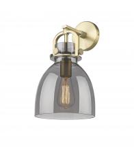 Innovations Lighting 410-1W-BB-G412-8SM - Newton Bell - 1 Light - 8 inch - Brushed Brass - Sconce