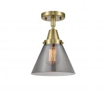 Innovations Lighting 447-1C-AB-G43-LED - Cone - 1 Light - 8 inch - Antique Brass - Flush Mount