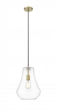 Innovations Lighting 491-1P-BB-G572-12-LED - Fairfield - 1 Light - 12 inch - Brushed Brass - Cord hung - Mini Pendant