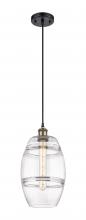 Innovations Lighting 516-1P-BAB-G557-8CL - Vaz - 1 Light - 8 inch - Black Antique Brass - Cord hung - Mini Pendant