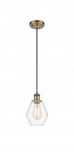 Innovations Lighting 516-1P-BB-G652-6 - Cindyrella - 1 Light - 6 inch - Brushed Brass - Cord hung - Mini Pendant