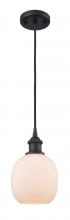 Innovations Lighting 516-1P-BK-G101-LED - Belfast - 1 Light - 6 inch - Matte Black - Cord hung - Mini Pendant