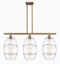 Innovations Lighting 516-3I-BB-G557-10CL - Vaz - 3 Light - 37 inch - Brushed Brass - Cord hung - Island Light