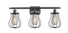 Innovations Lighting 516-3W-BK-CE513-BK-LED - Muselet - 3 Light - 26 inch - Matte Black - Bath Vanity Light