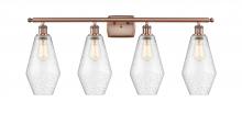 Innovations Lighting 516-4W-AC-G654-7 - Cindyrella - 4 Light - 37 inch - Antique Copper - Bath Vanity Light