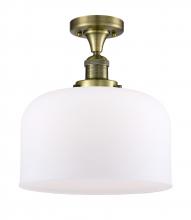 Innovations Lighting 517-1CH-AB-G71-L-LED - Bell - 1 Light - 12 inch - Antique Brass - Semi-Flush Mount