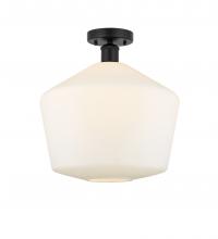 Innovations Lighting 616-1F-BK-G651-12 - Cindyrella - 1 Light - 12 inch - Matte Black - Semi-Flush Mount