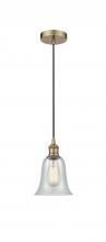 Innovations Lighting 616-1P-AB-G2812-LED - Hanover - 1 Light - 6 inch - Antique Brass - Cord hung - Mini Pendant