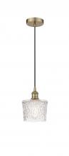 Innovations Lighting 616-1P-AB-G402-LED - Niagara - 1 Light - 7 inch - Antique Brass - Cord hung - Mini Pendant