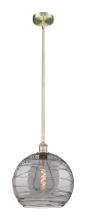 Innovations Lighting 616-1S-AB-G1213-14SM - Athens Deco Swirl - 1 Light - 14 inch - Antique Brass - Cord hung - Pendant