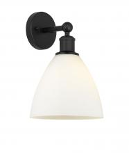 Innovations Lighting 616-1W-BK-GBD-751 - Bristol - 1 Light - 8 inch - Matte Black - Sconce