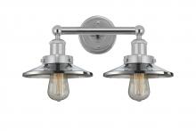 Innovations Lighting 616-2W-PC-M7 - Railroad - 2 Light - 17 inch - Polished Chrome - Bath Vanity Light