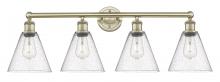 Innovations Lighting 616-4W-AB-GBC-84 - Berkshire - 4 Light - 35 inch - Antique Brass - Bath Vanity Light