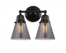 Innovations Lighting 623-2W-BK-G63 - Cone - 2 Light - 14 inch - Matte Black - Bath Vanity Light