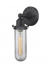 Innovations Lighting 900-1W-BK-CE228-BK-CL-LED - Centri - 1 Light - 5 inch - Matte Black - Sconce