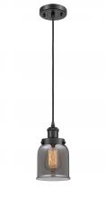 Innovations Lighting 916-1P-BK-G53-LED - Bell - 1 Light - 5 inch - Matte Black - Cord hung - Mini Pendant