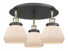 Innovations Lighting 916-3C-BAB-G171 - Fulton - 3 Light - 19 inch - Black Antique Brass - Flush Mount